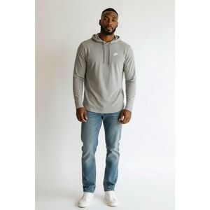 Nike Men's‎ Lightweight Gray Pullover Hoodie (athletic fit) - Size  M